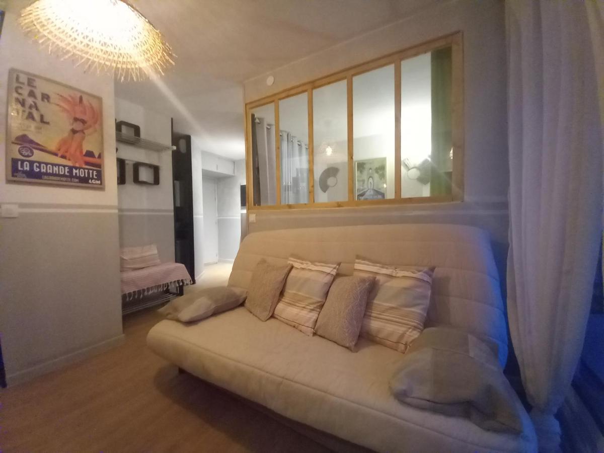 Апартаменти Rose Cote Mer Studio Et Garage, Entree Autonome Ла-Гранд-Мотт Екстер'єр фото